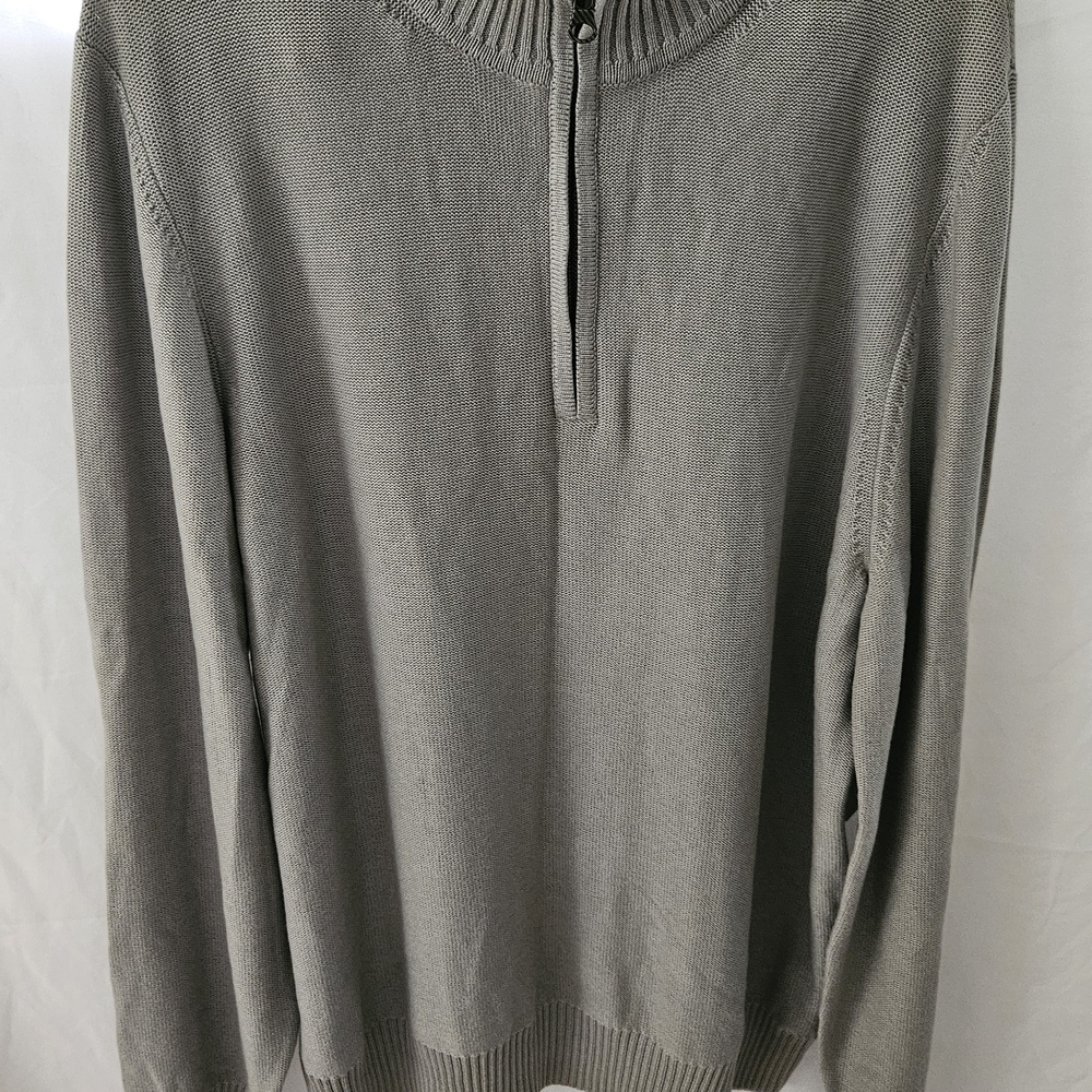 Billy Reid Men's Zip Up Gray Sweater